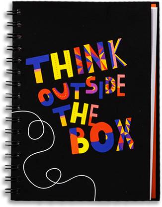 Flipkart SmartBuy Thing Outside The Box Undated Daily Planner with 6 To Do List and Sticky Note Regular Planner UnRuled 150 Pages
