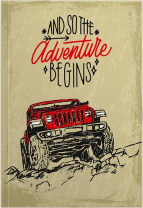 MOTOCUPID Jeep Adventure A5 Notebook plain 160 Pages