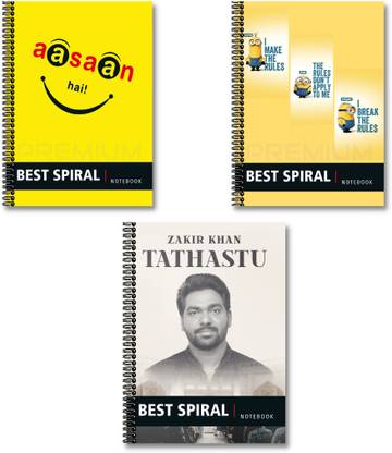 Best Spiral Notebooks | 200 Pages Ruled Spiral Notebook | A4 Size Paper | A4 Notebook Ruled 200 Pages