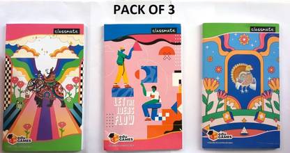 Classmate Long Size note Regular Notebook Unruled 160 Pages