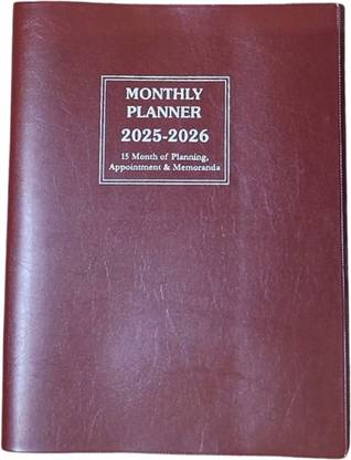 Greeshma MONTHLY PLANNER 15 Months of Appointment & Memoranda A4 Planner 2025-2026 YEAR 36 Pages