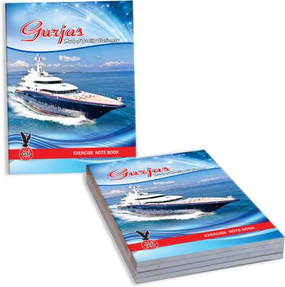 Gurjas Soft Bound Small Regular Notebook Ruled, Single Line 240 Pages