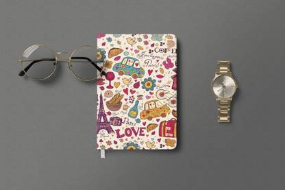 AccuPrints Coffee hardbound Diary A5 Diary Ruled 200 Pages