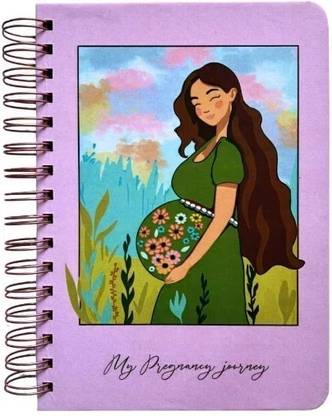 Bop Canvases Pregnancy Diary A5 Diary Printed 180 Pages