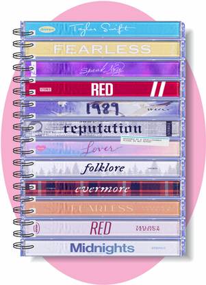craft maniacs TAYLOR SWIFT COLLECTION A5 Diary RULED 160 Pages