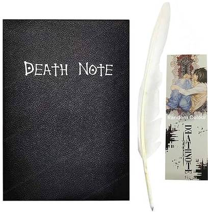Bazaar Anime Death Note Notebook Diary with feather Pen Regular Notebook 200 Pages