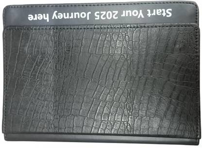 Prizma Promotions Croc-effect PU Leather Finish A5 Diary Single Line 192 Pages