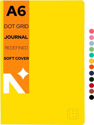 NEORAH Dot Grid Journal Notebook - 110 GSM - Softcover A6 Notebook DOTTED 160 Pages