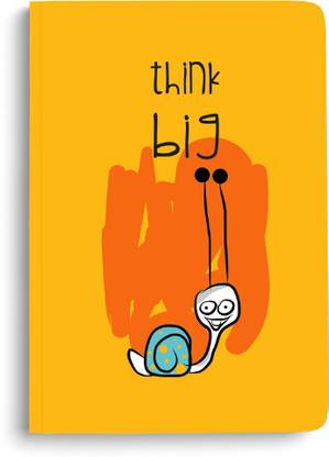 Doodle Monk Think Big Journal Notebook A5 Notebook Designed 96 Pages
