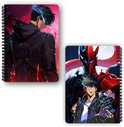 Goku Ki Dukan Solo Leveling Anime Notebook |Free Stickers A5 Diary Unruled 150 Pages