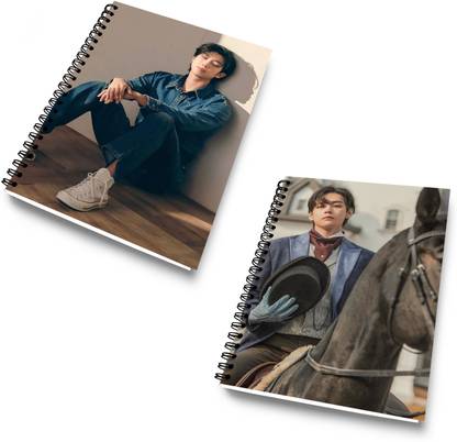 DI-KRAFT Diary Combo Pack | Printed Diary combo Pack | BTS New Collection A5 Diary Unruled 120 Pages