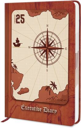 Diarymart Hardbound 2025 Diary with Planner and Dates I New Year Diary 2025 I A5 Diary Ruled 344 Pages