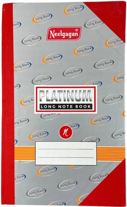 NEELGAGAN Platinum Notebook, Register Size (19.5 cm x 31.7 cm) Hardbound P-1 Regular Notebook Ruled 360 Pages