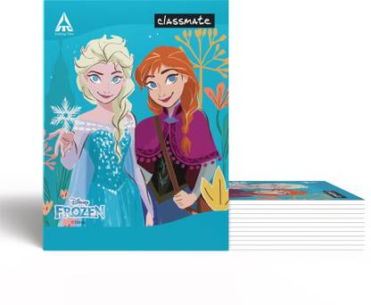Classmate Frozen Themed | Regular A5 Notebook Single Line 172 Pages