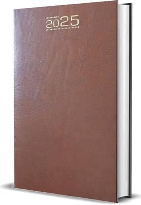 Greeshma PU Finish Leather Diary Regular Diary Ruled 365 Dated 2022 Planner Executive Diary (Sunday half Page) Regular Diary 2025 Single Rule 365 Pages