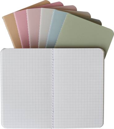 INNAXA Little Subject Notebooks Compact Pocket Journals, 3.5 x 5.5 Pocket-size Notebook Grid 64 Pages