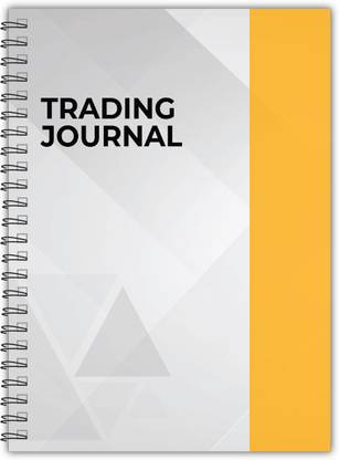 TimeWise Trading Journal Monochrome Stock Market Notebook Day Trade Log A5 Journal Unruled 130 Pages