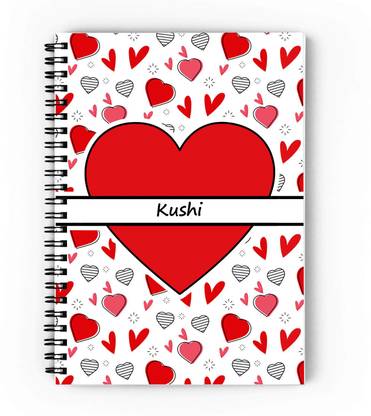 epheriwala Love Kushi Print A5 Diary Unruled 140 Pages