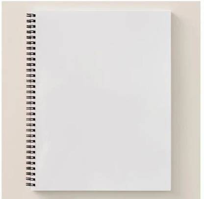kawality yes A4 Notebook Spiral plain answer writing Notes booklet 70gsm quality (multicolor cover) 300 Pages