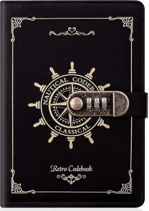 VATTU Lock Diary Vintage Journal with Lock for Women Leather Diary with Lock Regular Diary Ruled 200 Pages