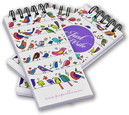 Flipkart SmartBuy Daily Writing Notepad Planner Spiral Notebook , Tear off 100 Sheets Each Pocket-size Notebook Unruled 200 Pages