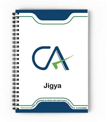 epheriwala CA Jigya / Notebook for Chartered Accountant A5 Diary Unruled 140 Pages