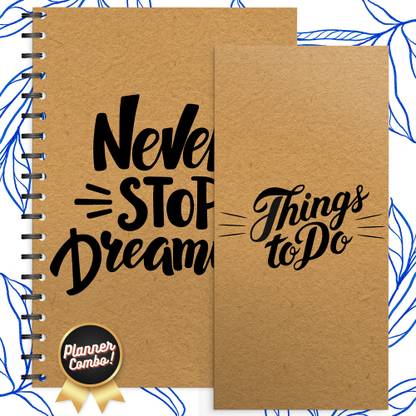 The Papier Ocean Undated Daily Productivity Tracker and Task Organizer A5 Planner Ruled 160 Pages