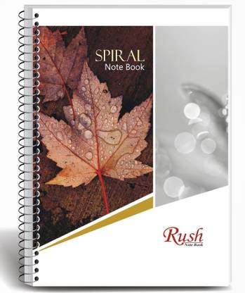 Rush Premium Spiral Notebook Ruled 500 Pages A4 Note Book Single Line Ruled 500 Pages