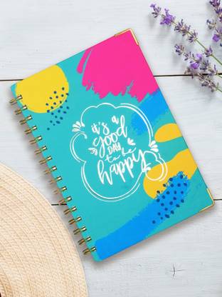 Doodle Happy Day Hard bound Daily A5 Planner Ruled 192 Pages