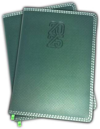 Pixel Black A5 Diary Ruled with Planner for Year 2025 368 pages 208 Pages