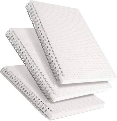 INNAXA A5 Dotted Spiral Notebook,Journal with 100 gsm Thick Paper for Bullet Journaling A5 Notebook Dotted 160 Pages