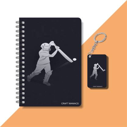 craft maniacs CRICKET 2024 NOTEBOOK COLLECTION A5 Diary RULED 160 Pages