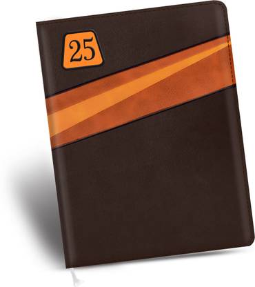 Abstract Collection 2024 PU Leather Executive Diary with Sunday Half Page Regular Diary B5 Diary Single Rule 366 Pages