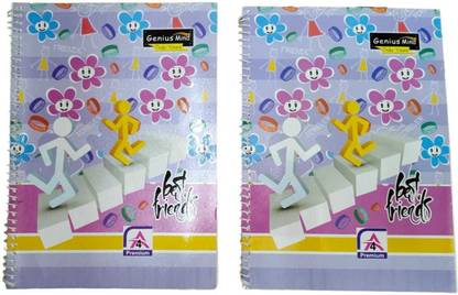 genius mind TRULY YOURS A4 Notebook UNRULED (PLAIN) 156 Pages
