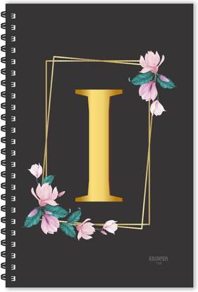 ESCAPER I letter diary (Ruled - A5), I initial Diary, I alphabet Notebook A5 Diary Ruled 160 Pages