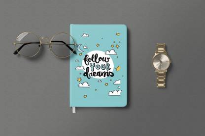 AccuPrints FOllow hardbound Diary A5 Diary Ruled 200 Pages