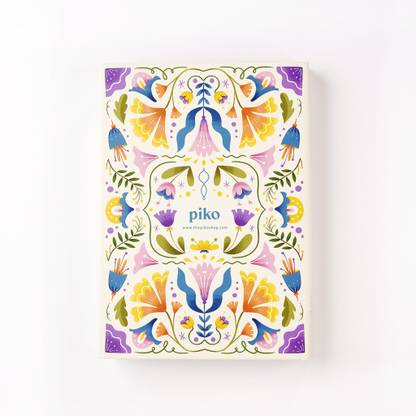 ThePikoShop THE PIKO SHOP | Undated Planner - Floral Day | 450+ Stickers A5 Planner/Organizer Ruled, Dotted 184 Pages