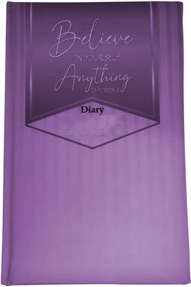 Pixel Green A5 Diary Year 2026 Ruled 368 pages Sunday Separate Multicolor 204 Pages