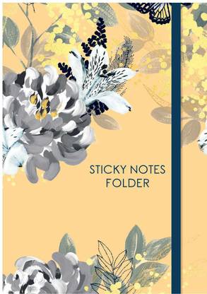The Gifted Stationery Sticky Note Folder - Bee Wild Regular Note Book Ruled 70 Pages