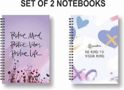 ROT RIX combo of 2 Notebooks A5 Diary Unruled 144 Pages