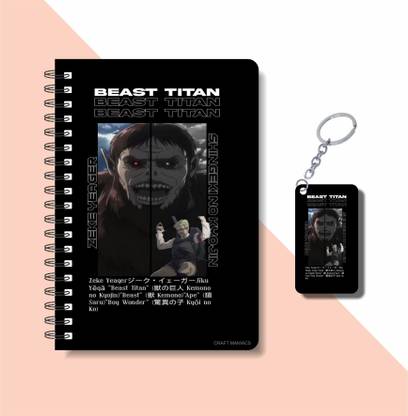 craft maniacs ATTACK ON TITANS COLLECTION A5 Diary RULED 160 Pages