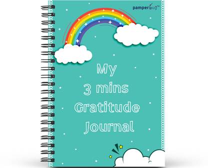 PAMPERBUG My 3 Minutes Gratitude Journal A5 Diary 134 Pages