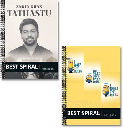 Best Spiral Notebooks | 400 Pages UnRuled Notebook | A4 Size Paper | A4 Notebook UnRuled 400 Pages