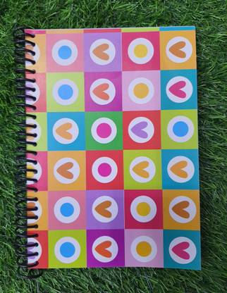 Shrinotes White unruled, unruled diary, a5 size diary, best quality spiral A5 Diary Unruled 200 Pages