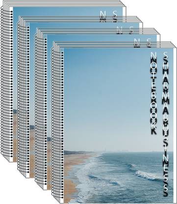 SHARMA BUSINESS Notebook A4 Size 200 Page White Page Pack of 4 A4 Note Book Unruled 200 Pages A4 Notebook Unruled 200 Pages