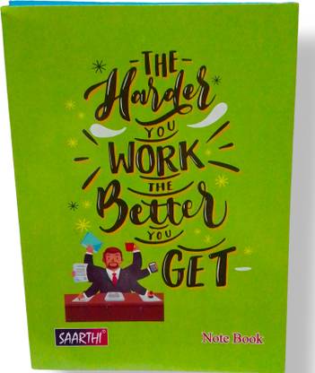 SAARTHI Exercise Notebook, Single Rule, A4 Size, 176 Pages A4 Notebook Single Rule 176 Pages