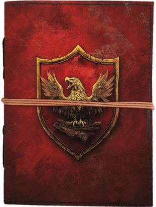 MR KRAFT Designer printed leather journal with antique thread binding A5 Diary unruled 200 Pages