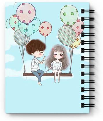 DI-KRAFT WIRO BINDING DIARY NOTEBOOK A5 120 PAGES W-007 A5 Diary UNRULED 120 Pages