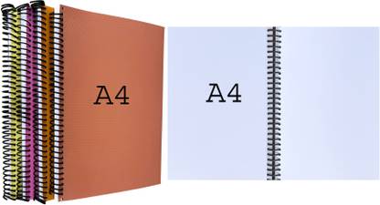 LK STAR Spiral A4 Notebook Unruled 1000 Pages