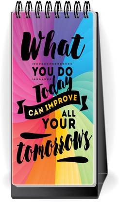 Nourish Desktop Standing To Do List Regular Desk Planner Ruled 50 Pages